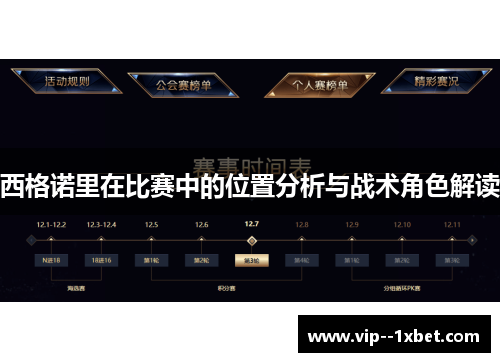 西格诺里在比赛中的位置分析与战术角色解读 西格诺里在比赛中的位置分析与战术角色解读